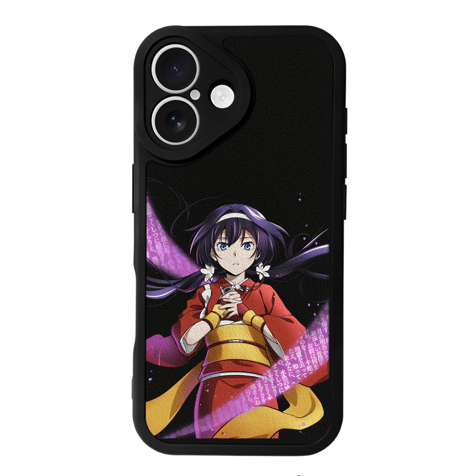 （画像用） 文豪ストレイドッグス Bungo Stray Dogs 【iPhone 16シリーズ対応】シリコンスマホケース（レザー調） 材質：シリコン